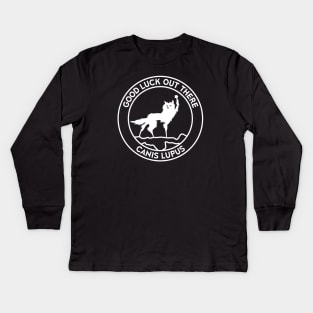 Fantastic Mr Fox - Wolf - Canis Lupus - Circle - Clean Kids Long Sleeve T-Shirt